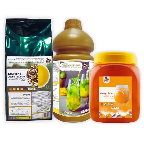 500g Jasmine Green Tea,1.9L Mango Syrup & 2.1L Mango Jam