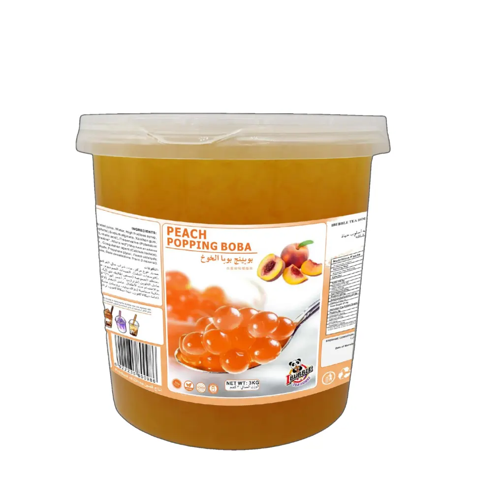بوبا الخوخ 