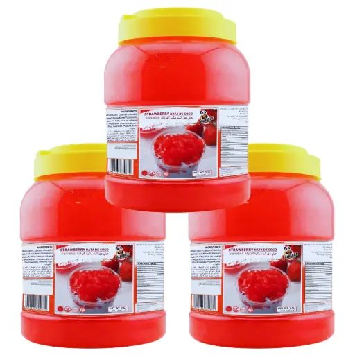 3x*2.5L Strawberry Nata De Coco