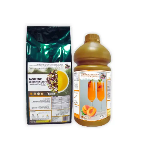 500g Jasmine Green Tea & 1.9L Peach Syrup